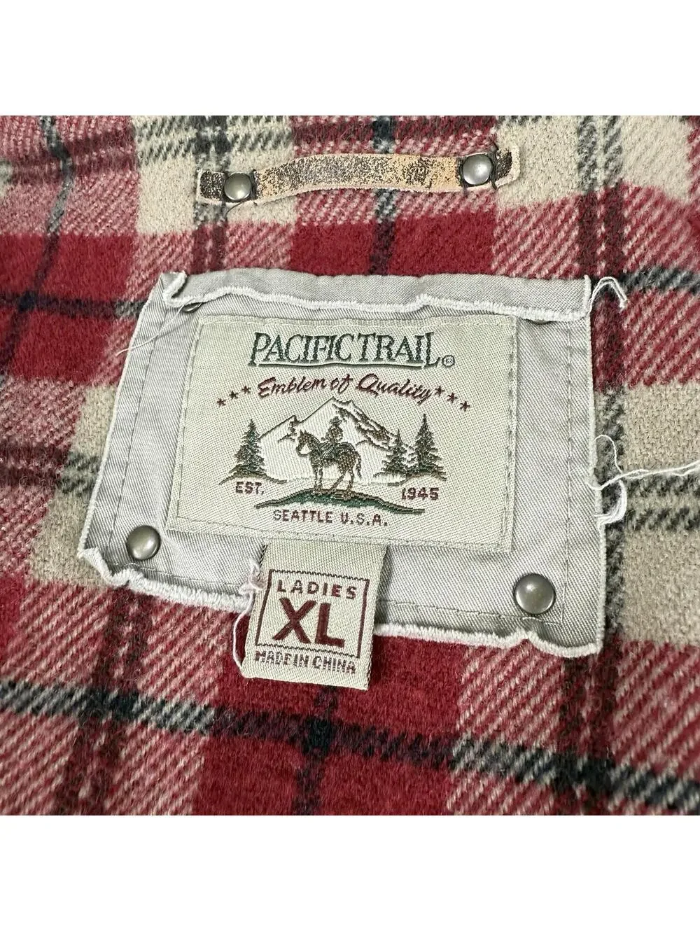 Vintage Pacific Trail Women's XL Tan Brown Barn Coat Work Chore Jacket - Picture 4 of 9